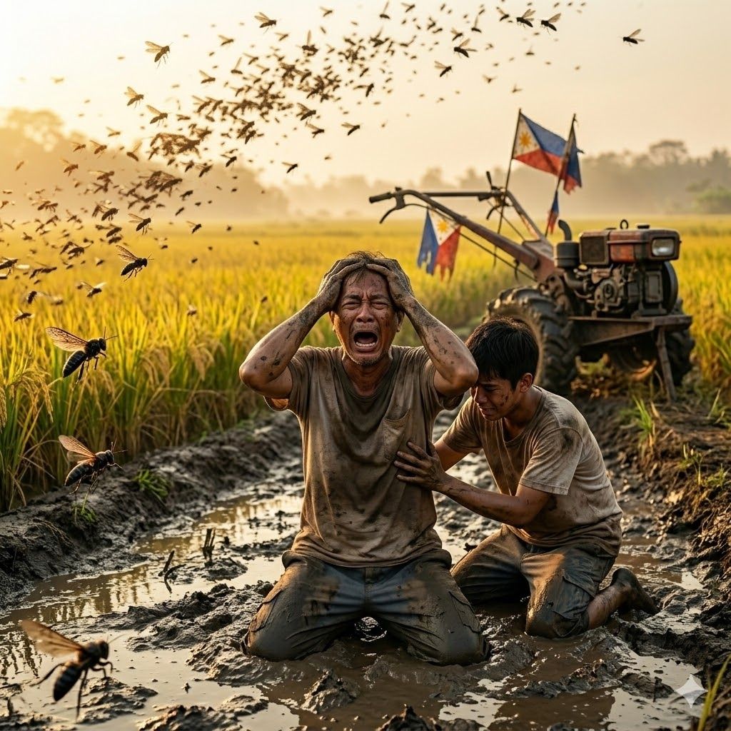 SINIRA NG MAGSASAKA ANG SARILI NIYANG TANIMAN NG PALAY GAMIT ANG TRAKTORA—PERO NANG MAKITAN NG LAHAT ANG NASA LOOB NG LUPA, NAMUTLA SILA SA HIYA